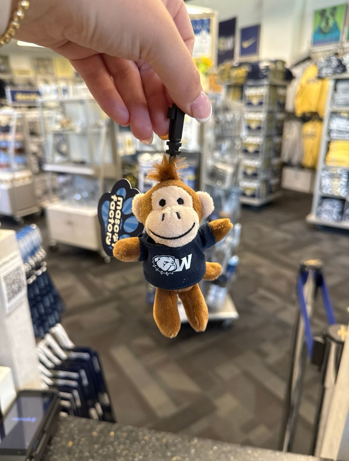 4.5" Wingate Dog Head Monkey Bag Clippee