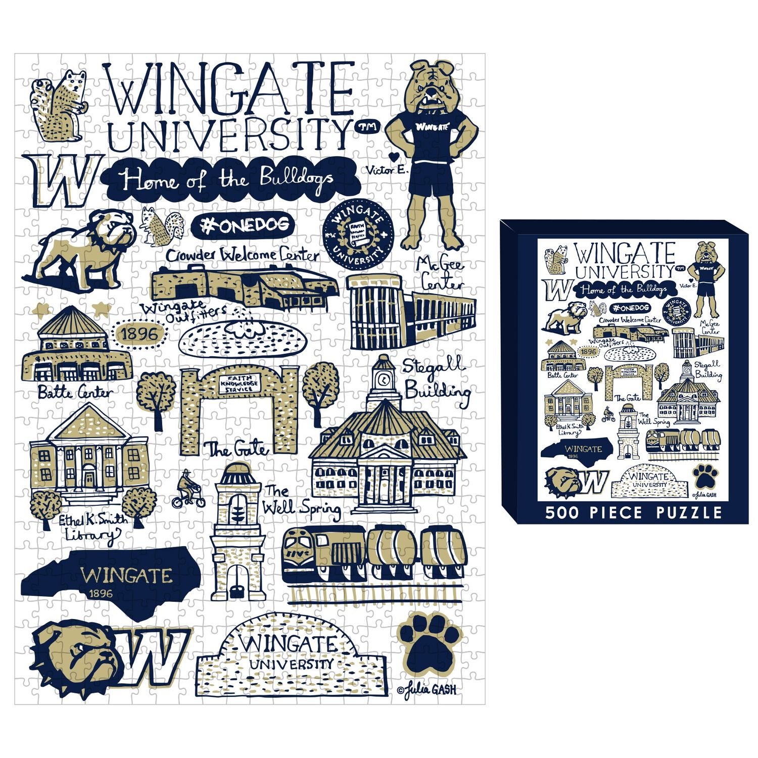 Julia Gash 500 Piece Wingate Collage Puzzle