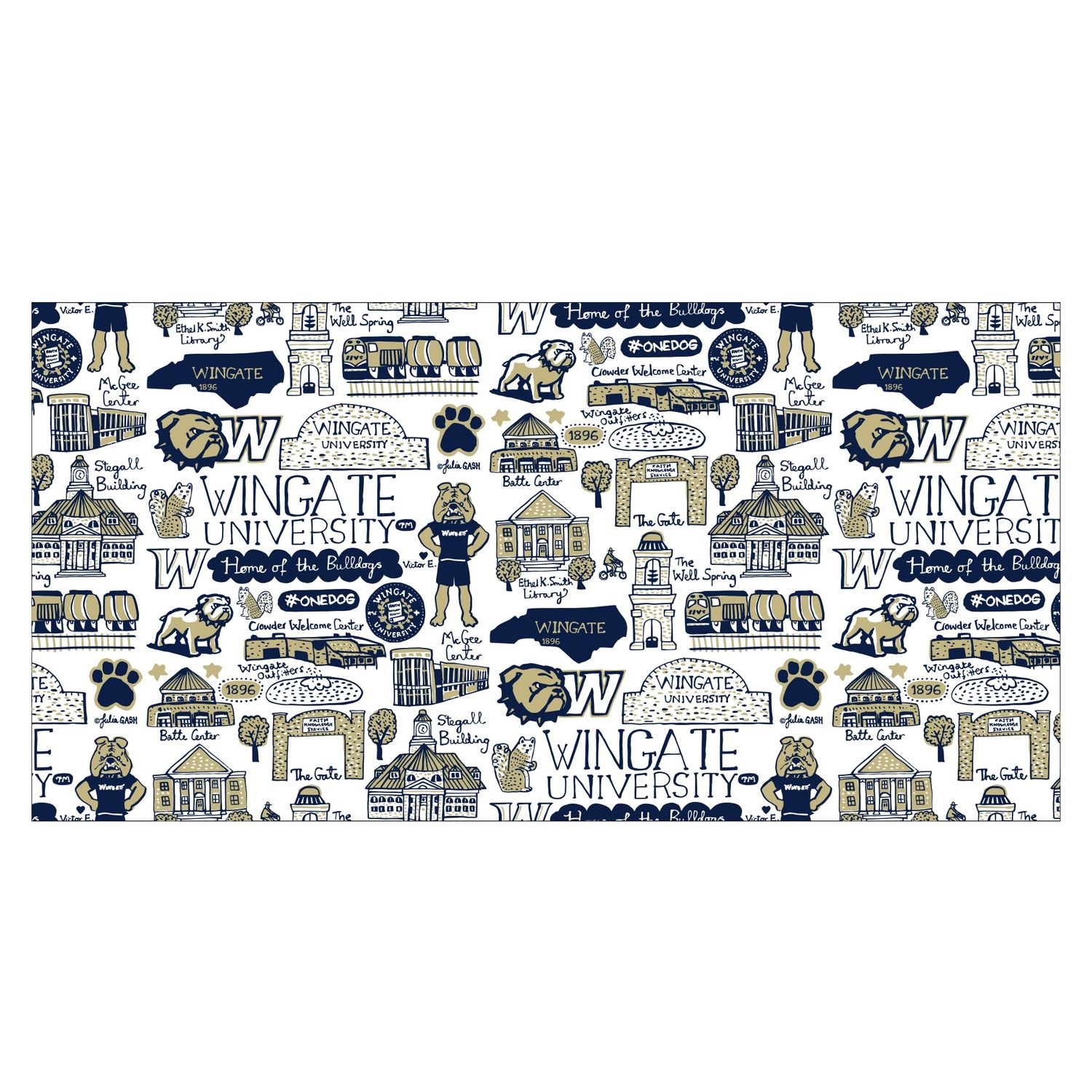 Julia Gash 10' Wingate Collage Wrapping Paper Roll