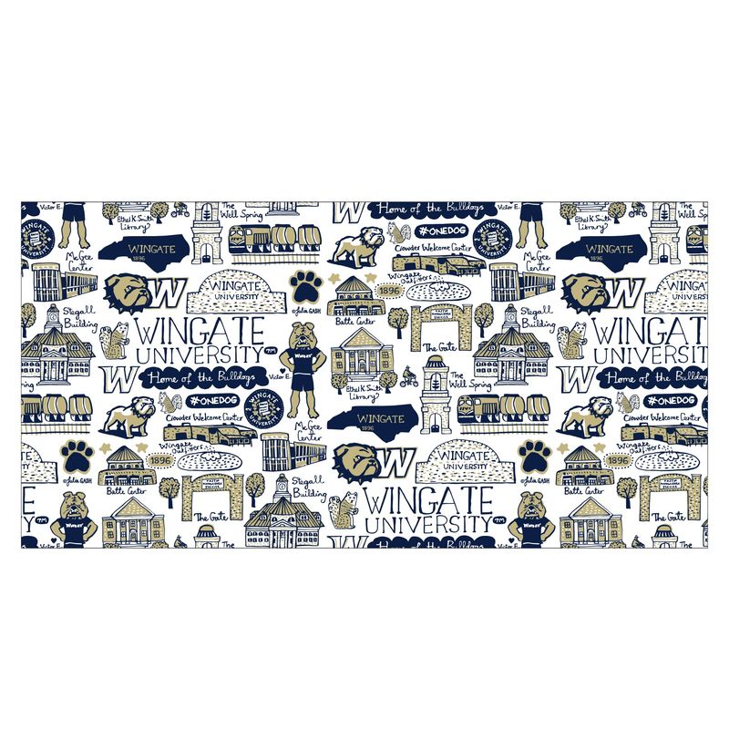 Julia Gash 10' Wingate Logo Collage Wrapping Paper Roll