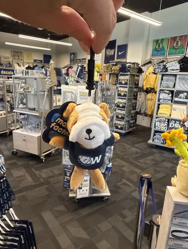 4.5" Wingate Dog Head Bulldog Bag Clippee