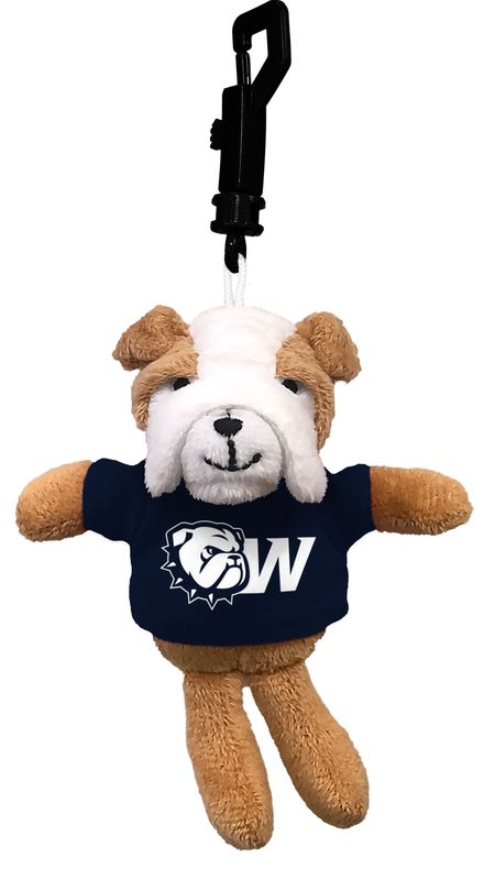 4.5" Wingate Dog Head Bulldog Bag Clippee