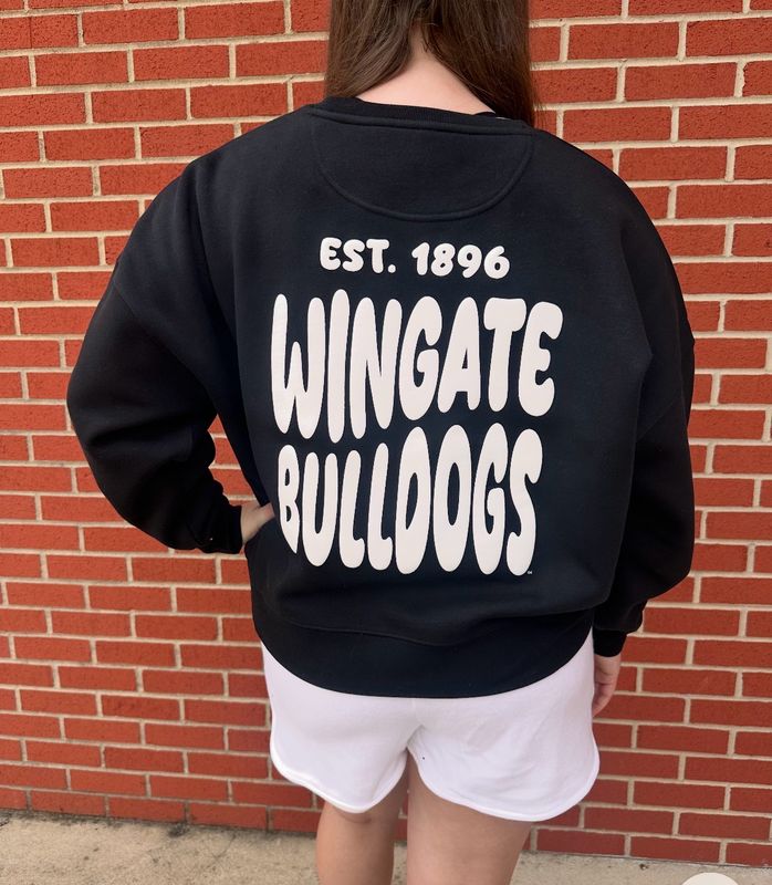 Black Est 1896 Wingate Bulldogs OC Crewneck Sweatshirt