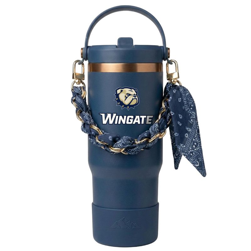 32 oz Navy Dog Head Wingate Hydrapeak 18/8 Nomad Stainless Steel Scarf Tumbler