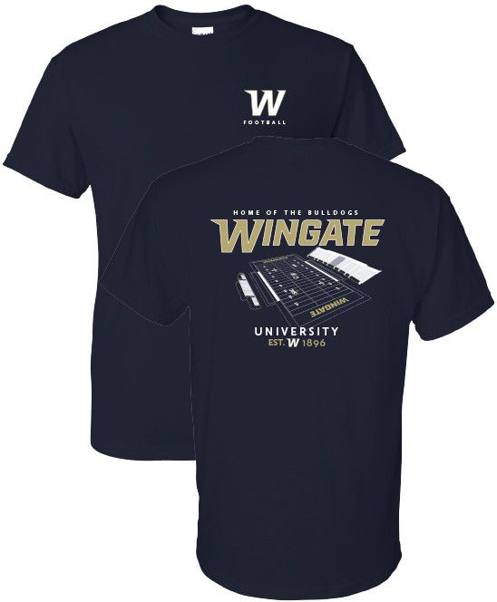 Navy Home OF the Bulldogs Stadium Short Sleeve T Shirt, Size: SM