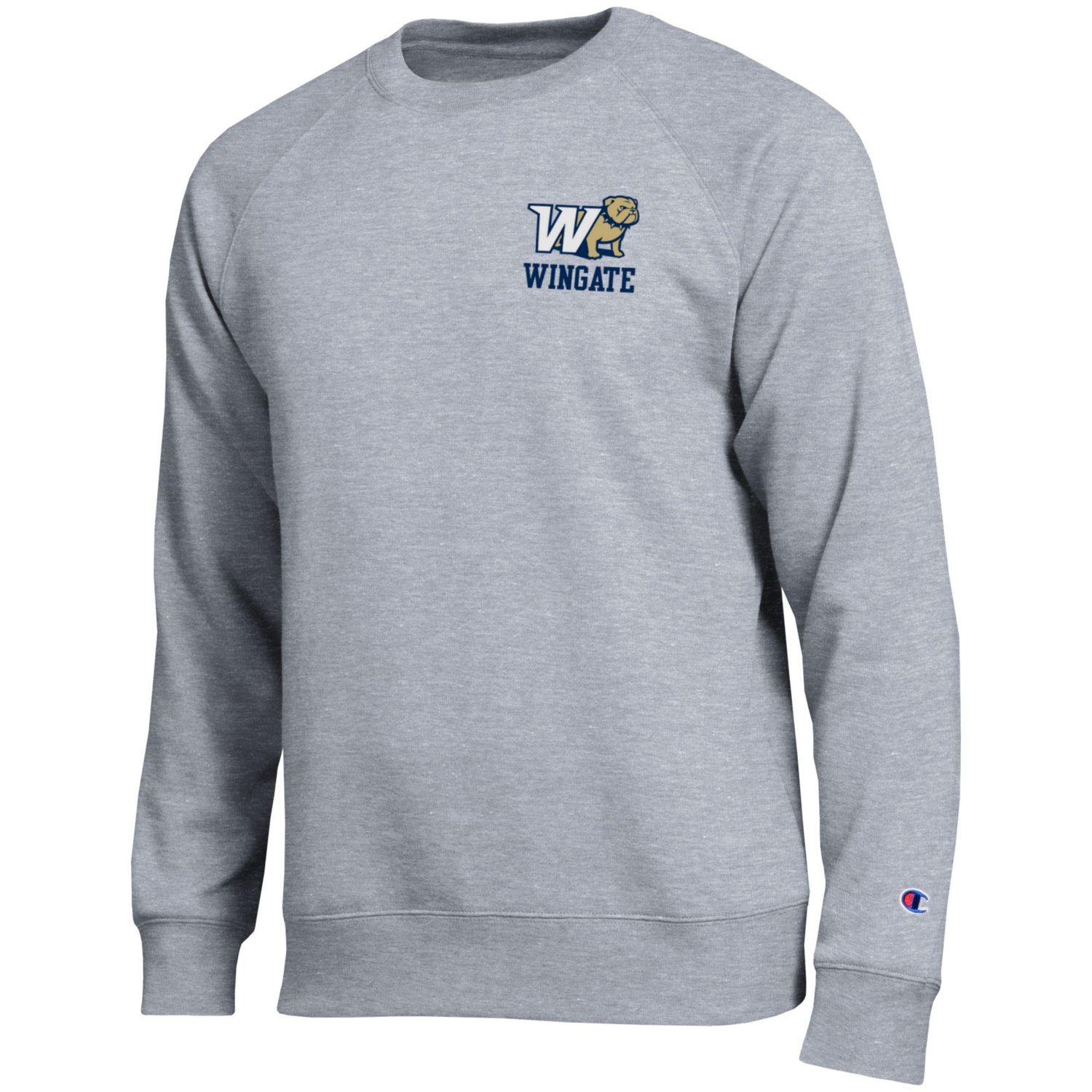 Grey Half Dog Wingate Left Chest All Star Fleece Crewneck Sweatshirt, Size: SM
