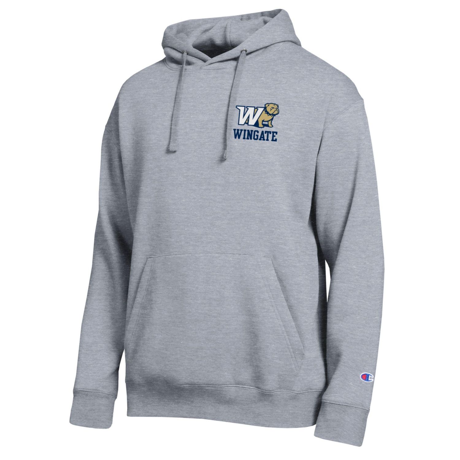 Grey Half Dog Wingate Left Chest All Star Fleece Hoodie Sweatshirt, Size: SM
