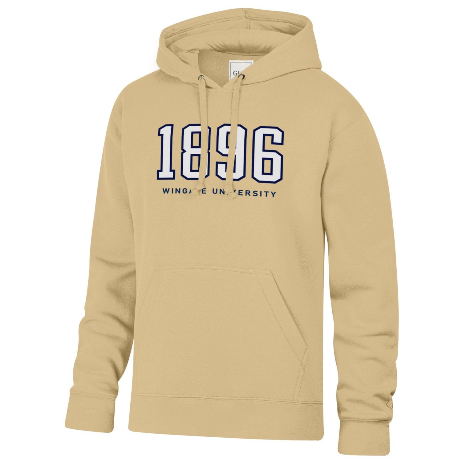 Vegas Gold 1896 Wingate University Big Cotton Hoodie Sweatshirt, Size: SM