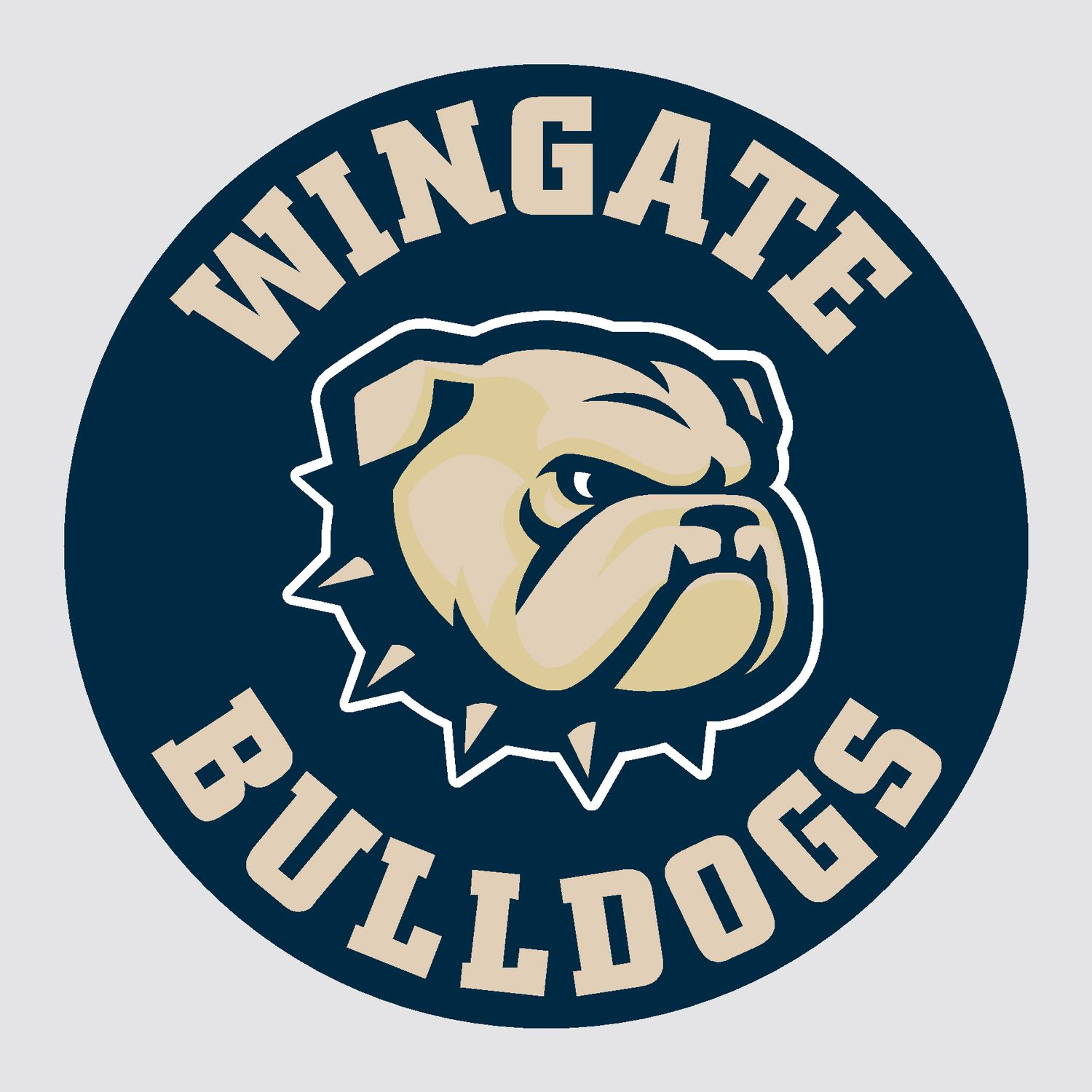 1.25"  Wingate Dog Head Bulldogs Mini Button