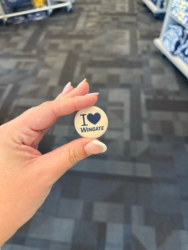 1.25"  Vegas Gold I Love Wingate Mini Button