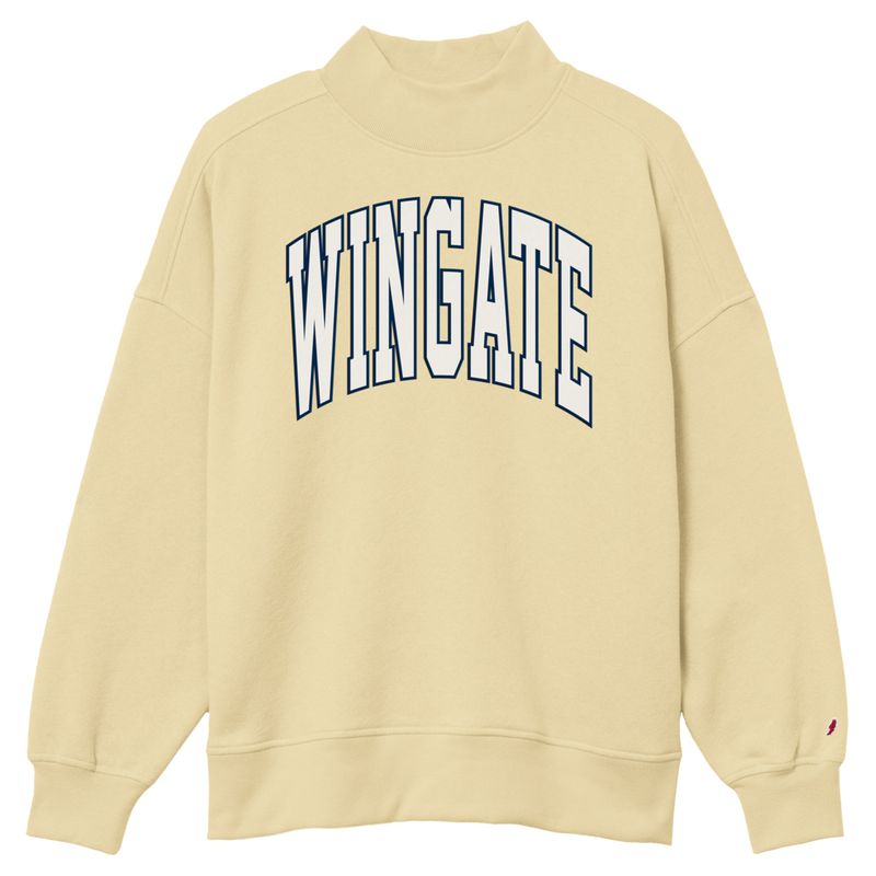 Butter Popcorn Wingate Tackle Twill Diana Mock Neck Crewneck