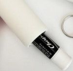 White Khaki Mini Water Bottle Key Tag Holder