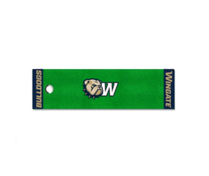 1.5' x 6' Dog Head W Wingate Bulldogs Putting Green Mat