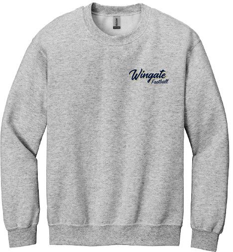 Grey Wingate Football Spirit Crewneck Sweatshirt