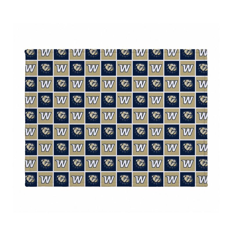 30" x 40" Infant Wingate Dog Head Sublimated Microfleece Blanket