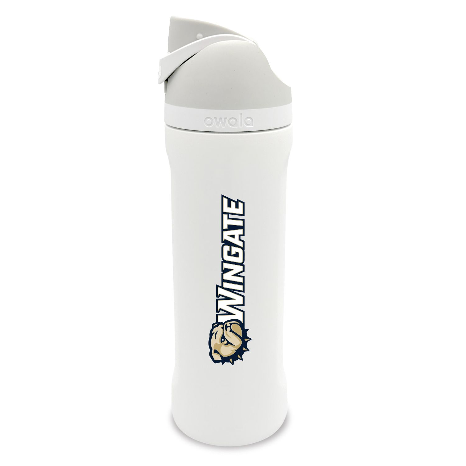 24oz White Dog Head Wingate Stainless Steel Owala Bottle