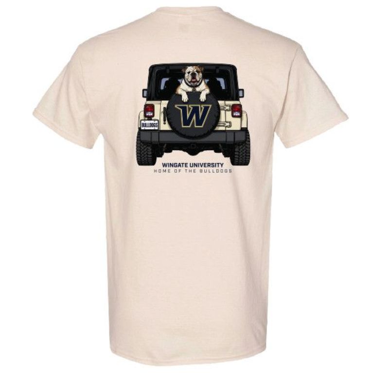 Off White Wingate Bulldogs W Jeep Short Sleeve T Shirt