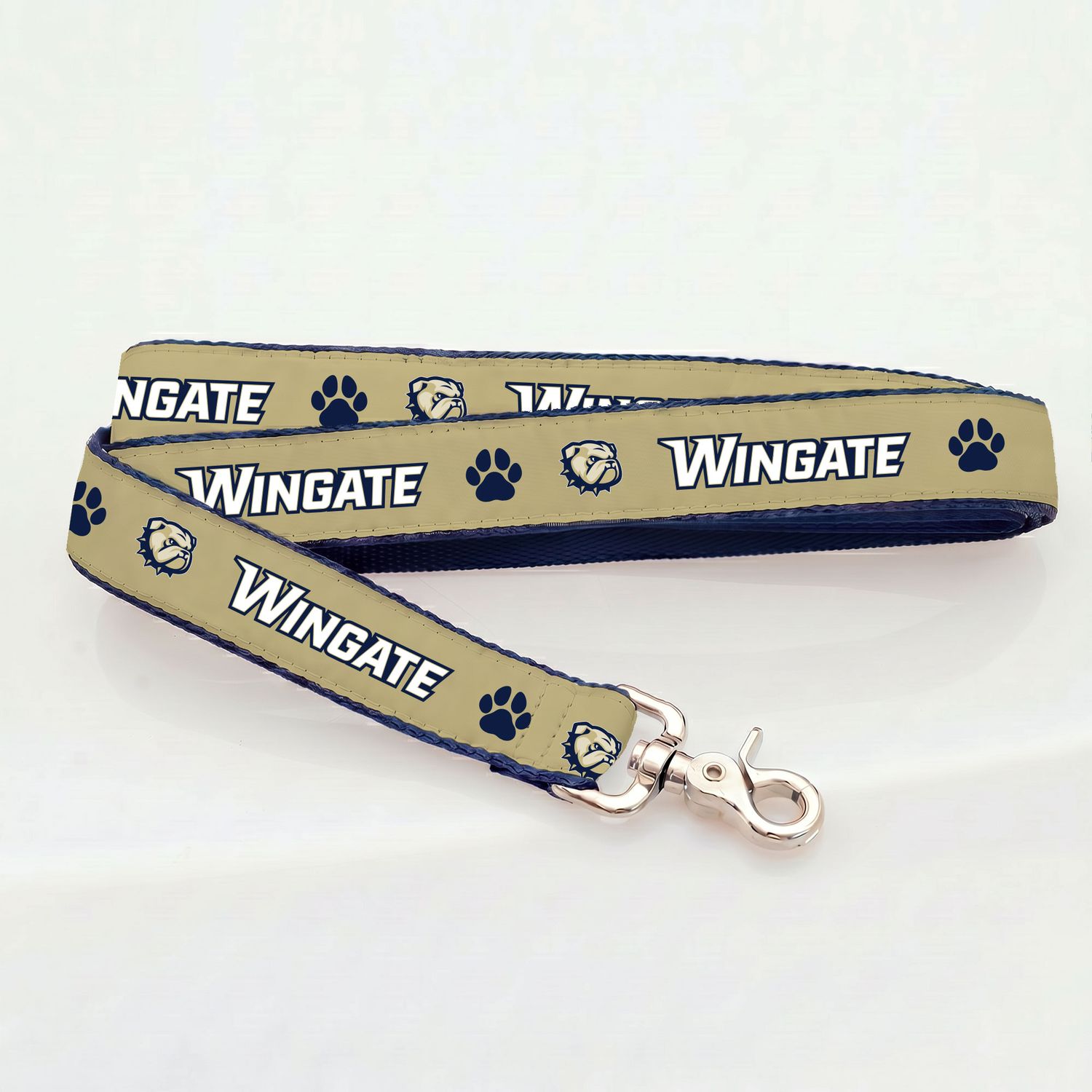 Vegas Gold Wingate Dog Head Paw Print Pet Leash