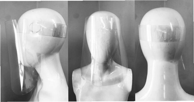 Alpha Packaging Family Pack Face Shield Visor Mask with Mask Templates