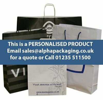 Personalised Printed Paper Carrier Bags