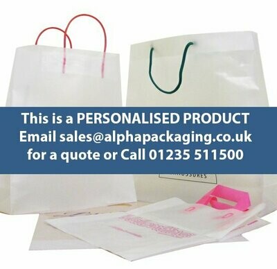 Personalised Printed Polythene Carrier Bags
