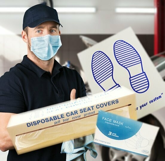 60# Brown Kraft Paper Floor Mats | Auto Interior Protection