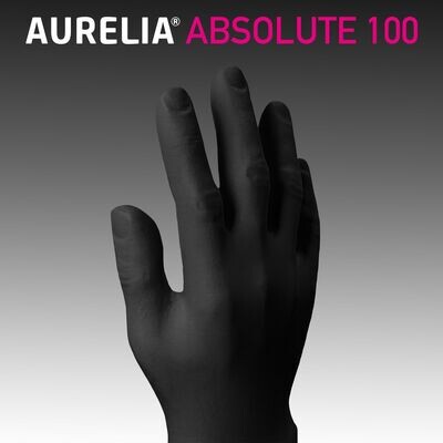 Powder Free Aurelia Absolute Black Nitrile Gloves