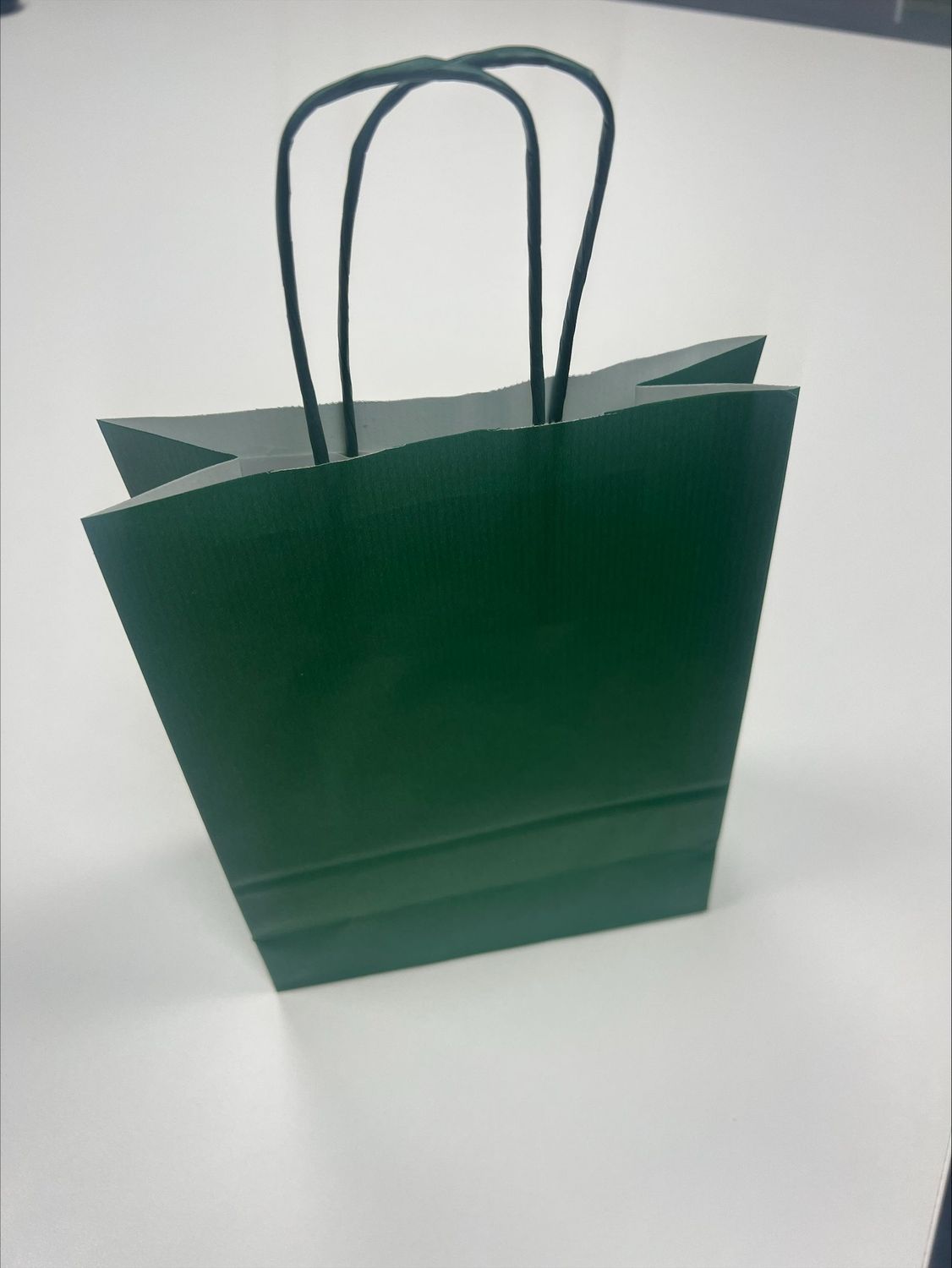 GREEN Twist Handle Paper Bags