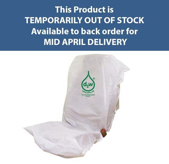 Oxo-biodegradable Polythene Disposable Car Seat Covers (economy) 100