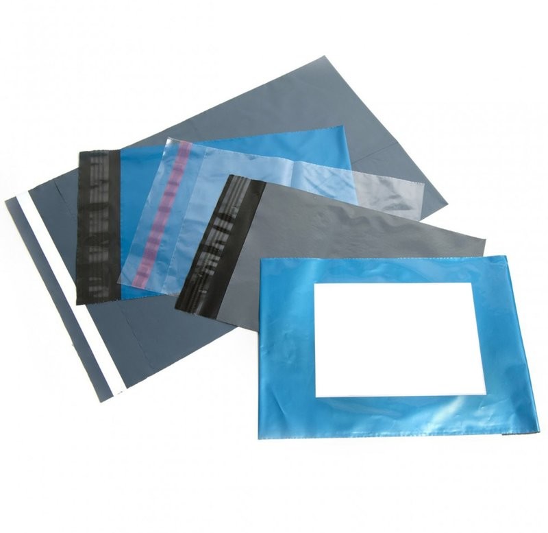 Blue Metallic Mail Bags