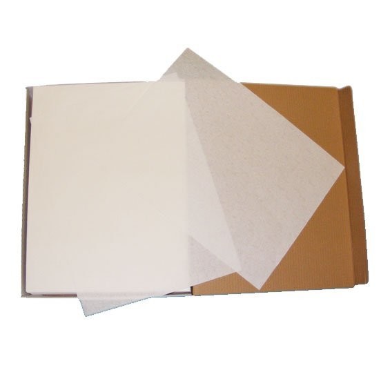 White Crepe Paper Floor Mats (flat packed in boxes of 250) 380 x 500mm