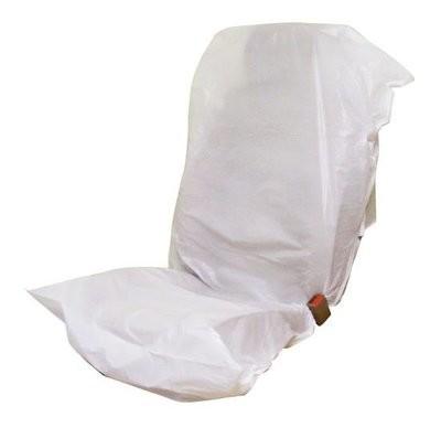 Recyclable Polythene Disposable Car Seat Covers 100 per roll (Ultra Heavy Duty) 1325 x 840mm 25mu