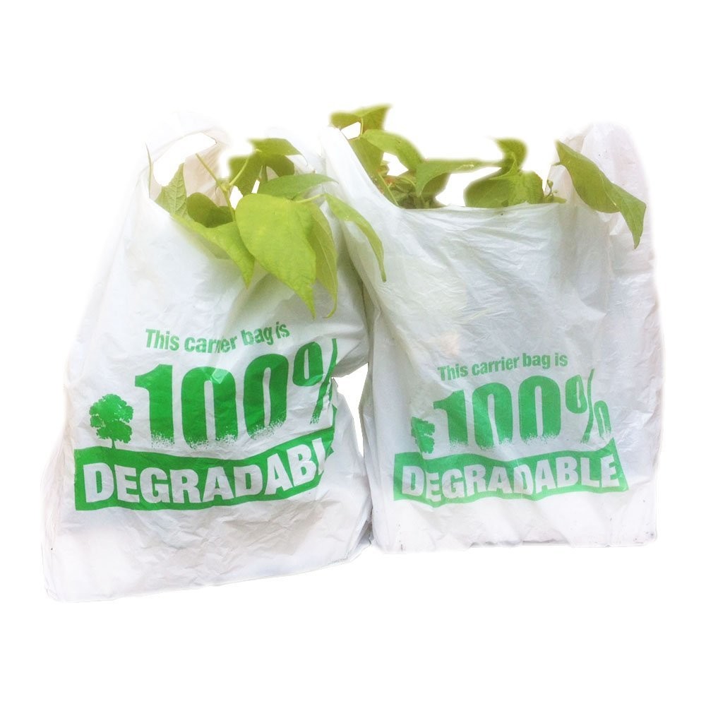 100% Degradable Plastic Vest Carrier Bags
