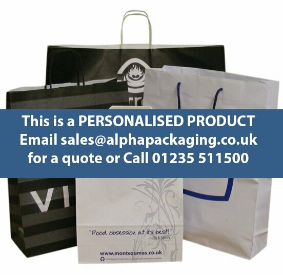 Personalised Printed Paper Carrier Bags Personalised Printed Paper Carrier Bags