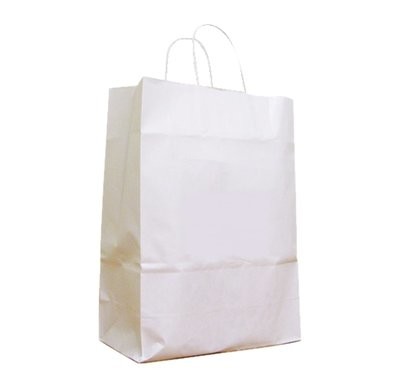 Twist Handle Paper Bags Brown or White 305 x 425 x 400mm