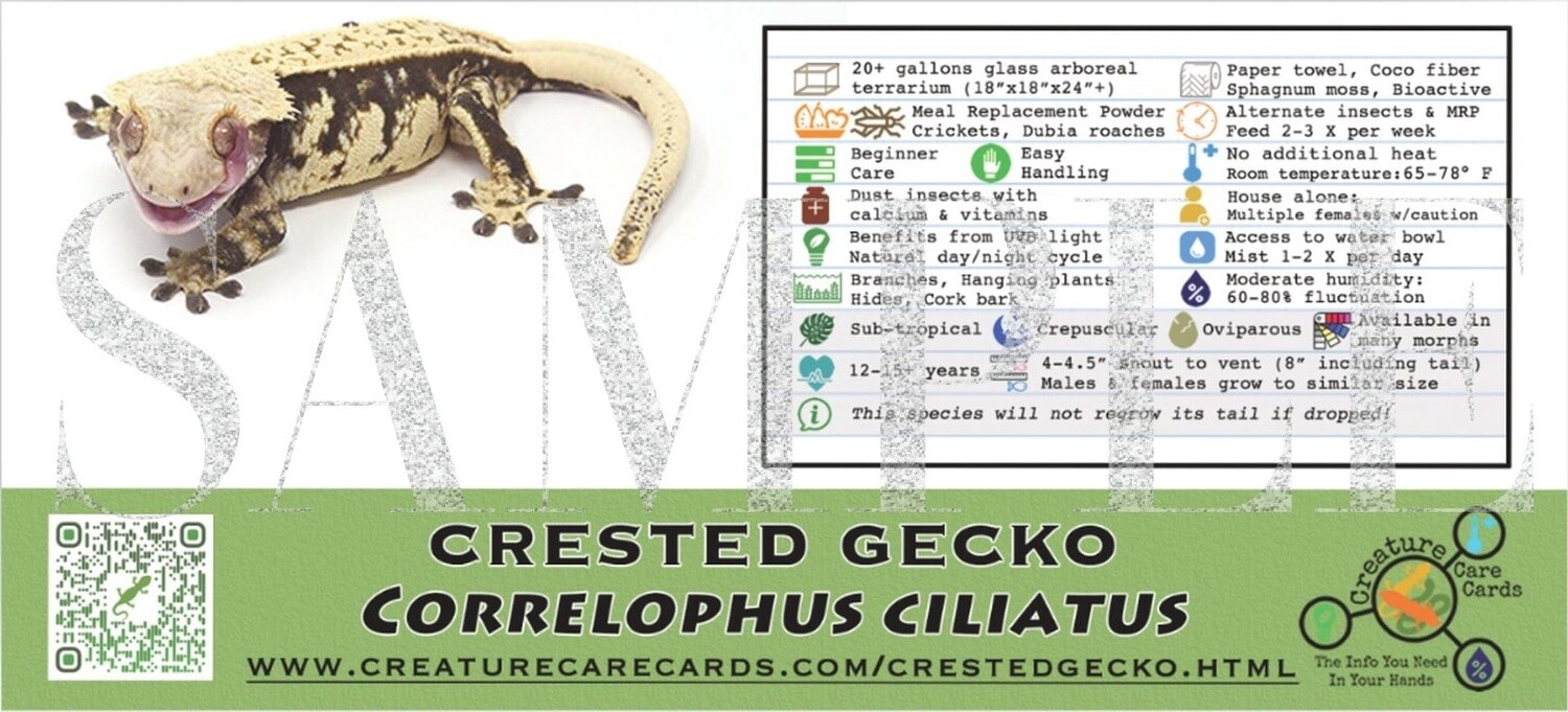 CREATURE CAGE CARD CRESTED