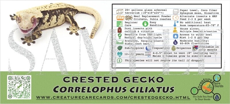 CREATURE CAGE CARD CRESTED