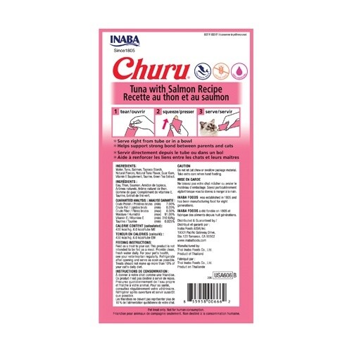 CHURU TUNA W/ SALMON 4 PK