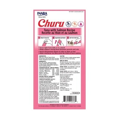 CHURU TUNA W/ SALMON 4 PK
