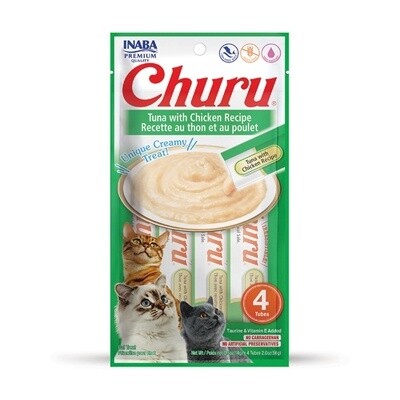 CHURU TUNA W/ CHICKEN 4 PK