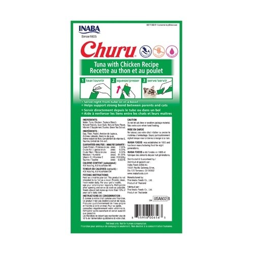 CHURU TUNA W/ CHICKEN 4 PK