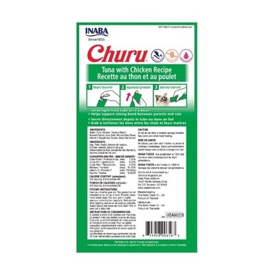 CHURU TUNA W/ CHICKEN 4 PK
