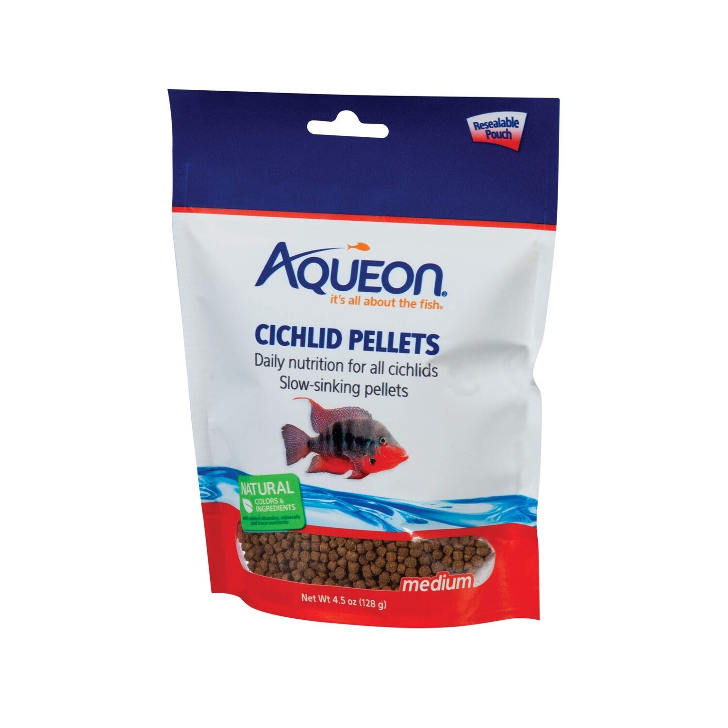 AQ CICHLID PELLET MED 4.0 OZ