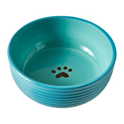 ETH DOG DISH AQUA LG