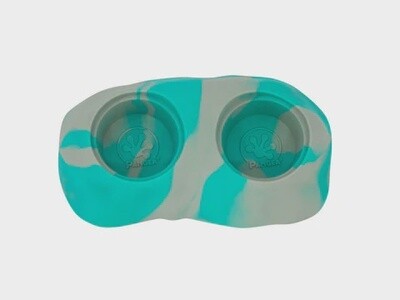 PANGEA ULTIMATE FOOD DISH TEAL MARBLE