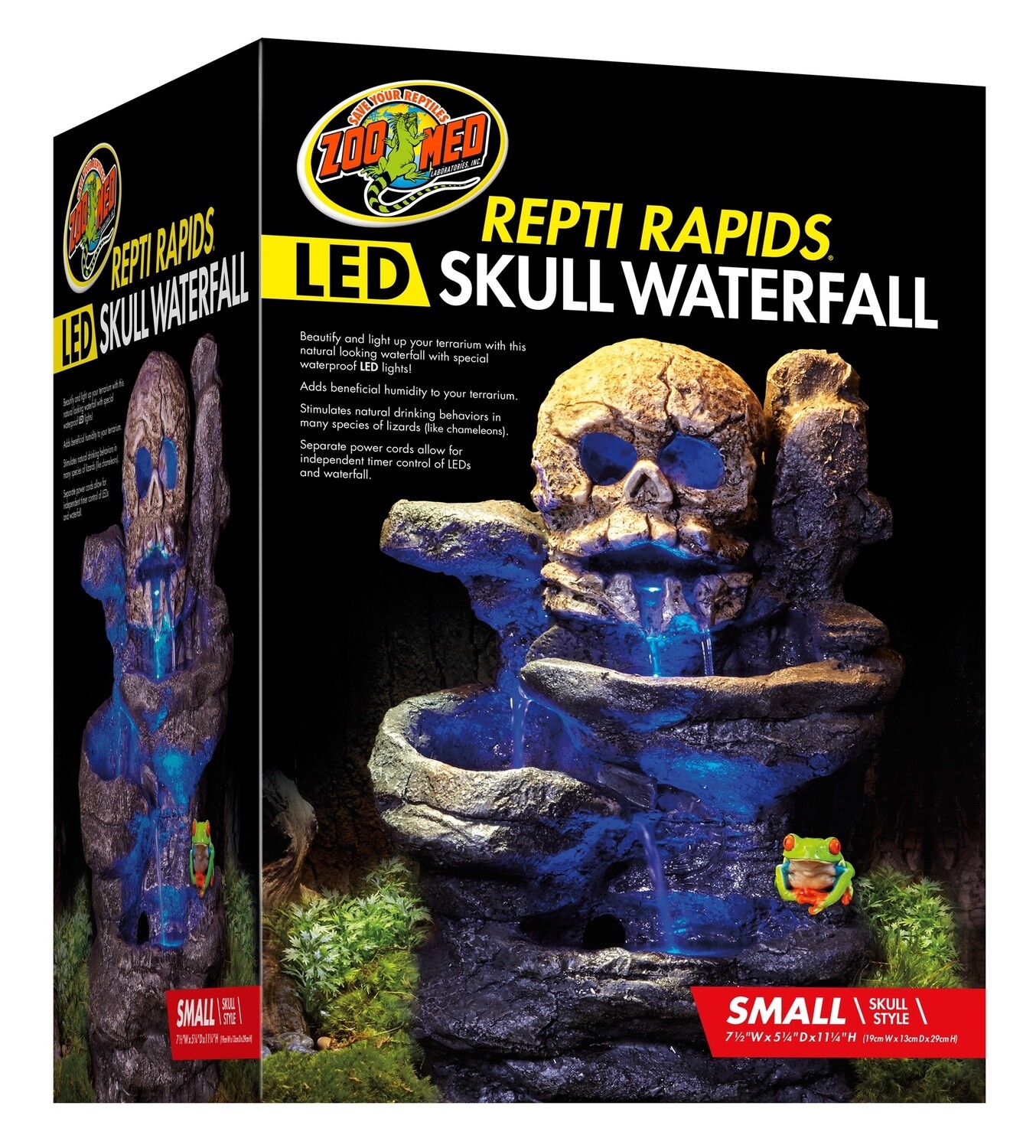 ZM LED WATERFALL SKULL SM