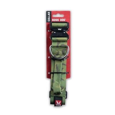 BD CAMO COLLAR GREEN LG 1.5&quot;