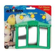 BIRD TOY FUN HOUSE MIRROR