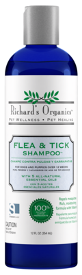 RICHARDS ORGANICS NATURAL FLEA/TICK SHAMPOO