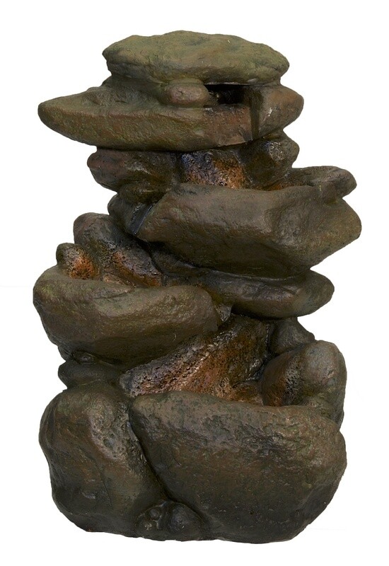 ZOO MED LED WATERFALL ROCK SM